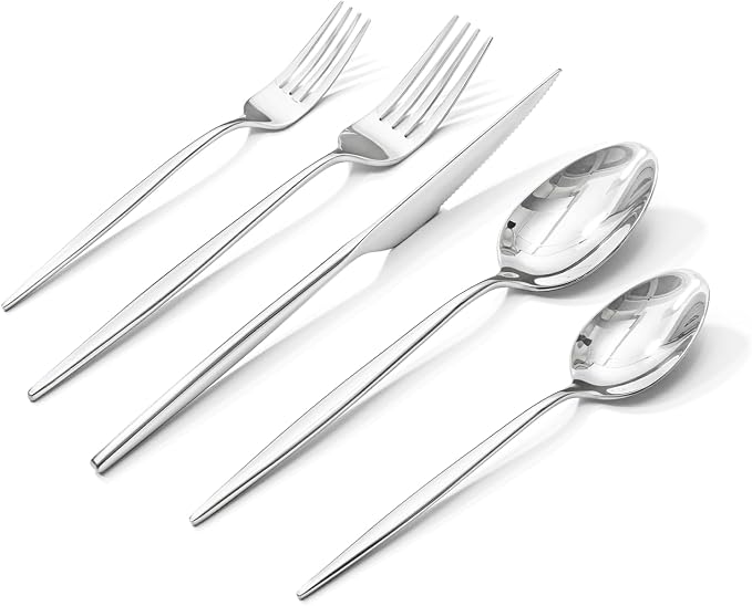 18/10 Silverware Set for 12, 60 Piece Stainless Steel Flatware Cutlery Set |