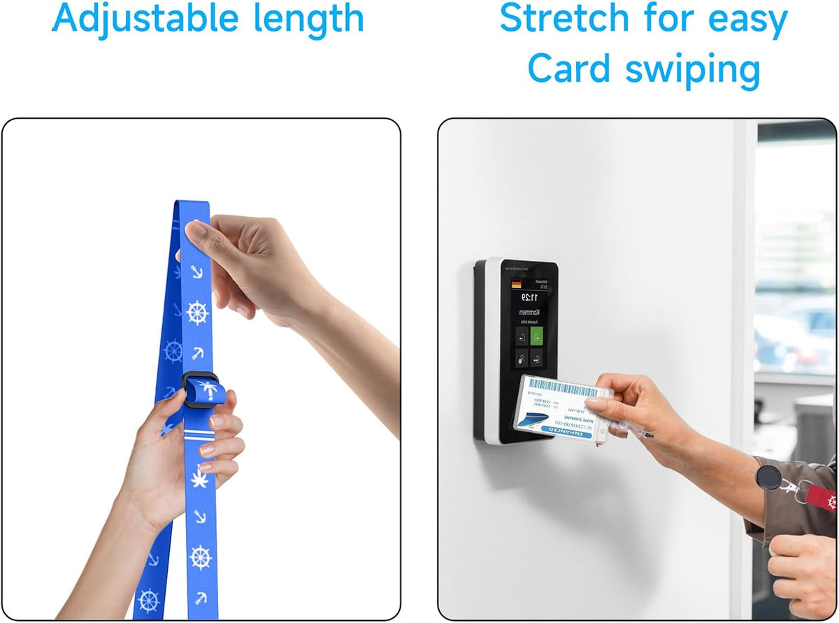 Cruise Ship Essentials, 8 Cruise Luggage Tag Holder, 4 Retractable Lanyards for Cruise Ship Cards, Cruise Essentials 2025 Works with All Cruise Lines