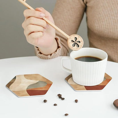 Minimal Abstract Shapes Print Coasters