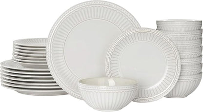 Famiware Ceramic Plates and Bowls Sets, Handmade Dishes Dinnerware