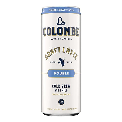 La Colombe Coffee, Double Draft Latte, 11 fl oz Cans (Pack of 12), Coffeehouse Quality Cold Brew, Specialty Grade Coffee Beans, Ready-to-Drink On-the-Go