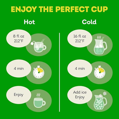 Lipton Green Tea Bags, Peach | 20 Tea Bags | Pack of 3 | With Caffeine | With Flavonoids