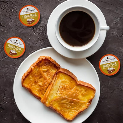 Fresh Roasted Coffee, French Toast, Flavored Coffee Pods, K-Cup Compatible, 24 Count