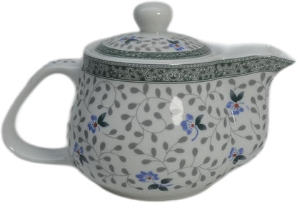 Porcelain Teapot 500ml Kettle with Removable Stainless Steel Infuser (Flower)