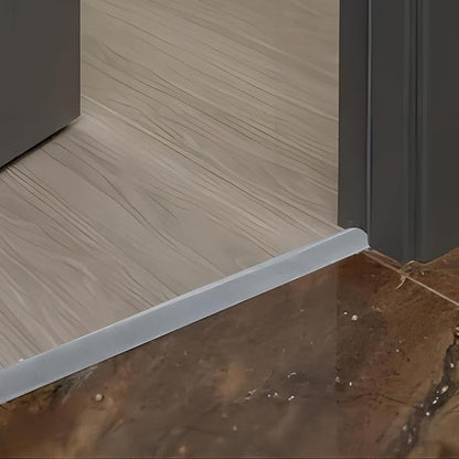 Gaahing Aluminum Floor Transition Threshold Strip, Bridge The Height Gap Between 0.2 to 0.5 inches for Doorway Ramp Tiles Laminate Planks (2Pcs x 35.4in x 1.7in, Matte Silver)