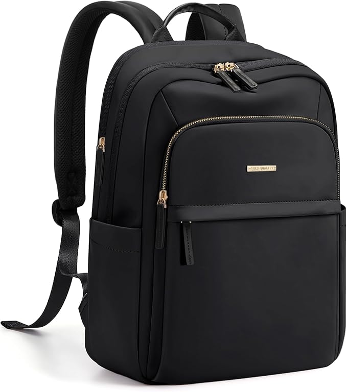 Travel Backpack for Women Personal Carry On Bag Business Weekender Hiking Multilayer Laptop Bag,16 Inch,Black