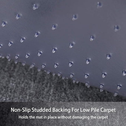 Large Chair Mat for Carpet, Easy Glide Plastic Carpet Floor Protector Mat for Office Chairs for Work & Home