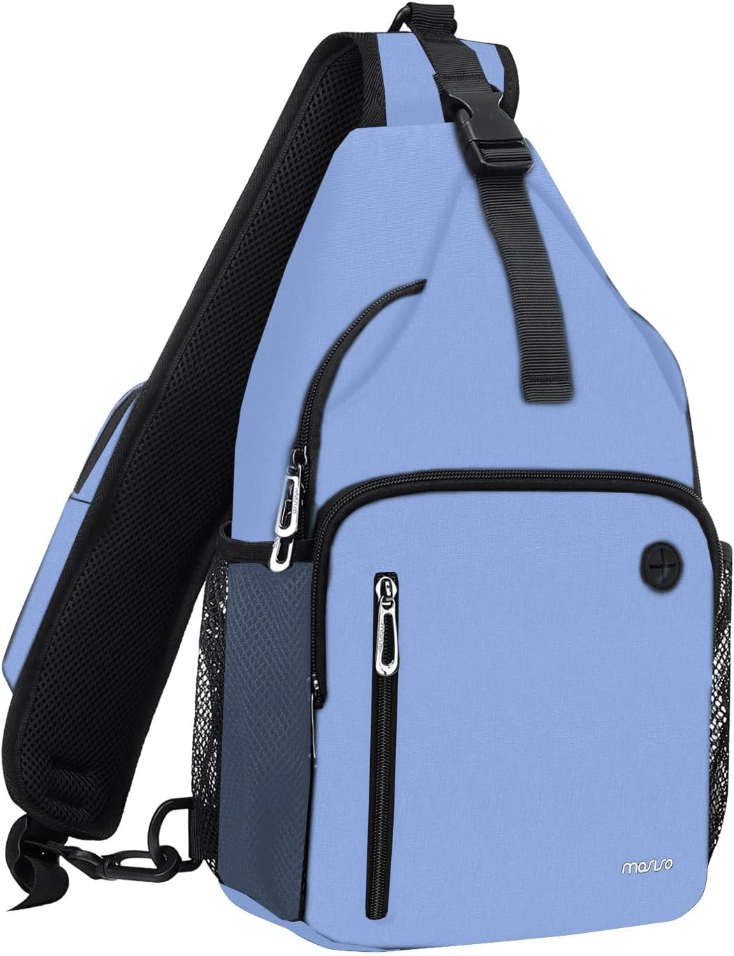 MOSISO Sling Backpack Bag, Crossbody Shoulder Bag Travel Hiking Daypack Chest Bag with Front Square Pocket&USB Charging Port