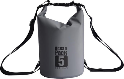 Dry Bag Waterproof Backpack 5L/10L/20L/30L Roll Top Waterproof Bag,Floating Dry bags for Kayaking,Swimming,Boating,Camping,Beach.