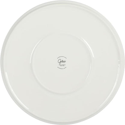 Gibson Home Rothernberg 18-Piece Stackable Porcelain Dinnerware Set, Service