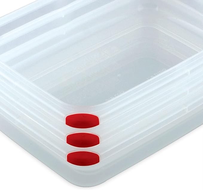 Sterilite 4 Pack Food Storage Container, Ultra-Seal Airtight Snapware with Lids, 16 Cup
