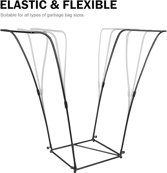 Metal Trash Bag Holder - Garbage Bag Holder Frame Holds 30-45 Gallon Bags-Multi-Use Outdoor Leaf Bag Stand for Yard Camping Garden Lawn Party Supplies (1 Pcs)