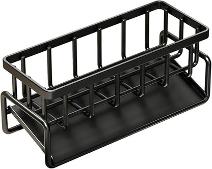 Sponge Holder for Kitchen Sink, Caddy Storage Rack Organizer Countertop Rustproof, Soap Dispenser Kitchen Organizers and Storage