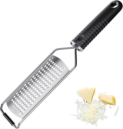 Cheese Grater with Non-Slip Handle,L12" X W2.5",Coarse Grater