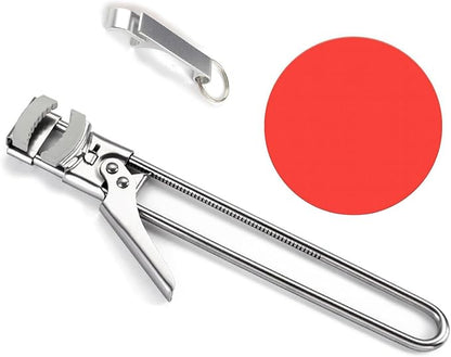Jar Opener for Weak Hands - Removes Tight Jar Lid for Seniors with Arthritis - Adjustable Jar Opener - Multi Opener Set with Jar Opener Gripper Pad and Bottle Opener Keychain