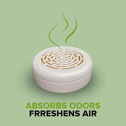 Citrus Magic For Closets Odor Absorbing Solid Air Freshener, Bamboo Rainforest, 8-Ounce, Pack of 3