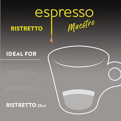 Lavazza Lavazza Ristretto Noble Dark Roast Coffee Capsules Compatible with Nespresso Original Machines, Ristretto, 10 Count (Pack of 6)