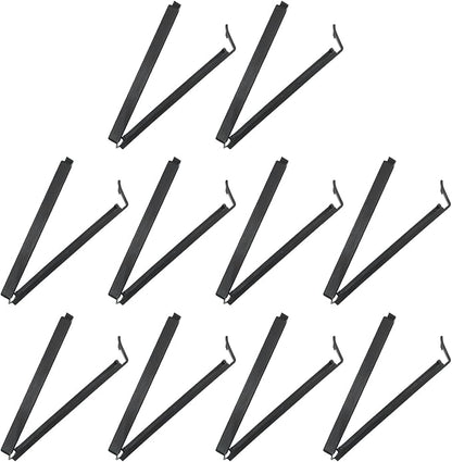 PATIKIL Sealing Clips 4.3 Inch, 10 Pack Reusable Plastic Bag Clip Clamp Sealer for Food Storage Snack Bag Home Kitchen, Black