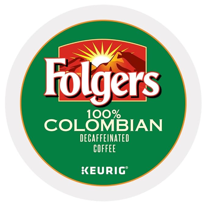 Folgers Lively Colombian Decaf Coffee 48 K Cups