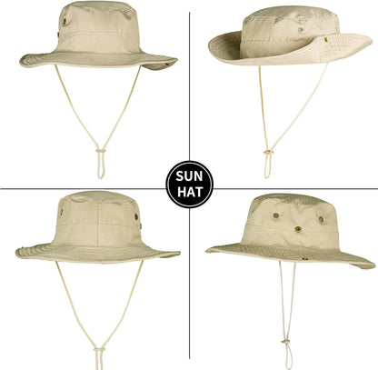 Sun Hats for Men Women Boonie Hat Foldable Fishing Hat UPF 50+ Bucket Hat for Fishing Hiking Garden Safari Beach