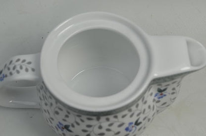 Porcelain Teapot 500ml Kettle with Removable Stainless Steel Infuser (Flower)