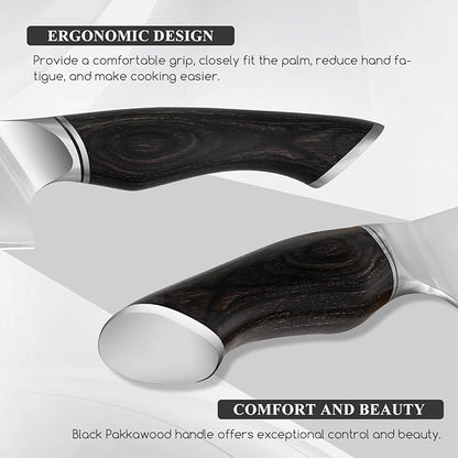 SHANGDAO Kitchen Knives Set, 5-Piece Chefs Knife Set, Professional Ultra Sharp Kitchen Knives for Cooking 3 Layers VG10 Alloy Steel Chef Knives