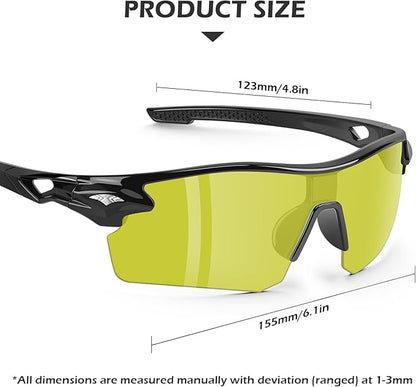 OXG 12 Pack Safety Glasses for Men Women, ANSI Z87.1 Safety Goggles Impact Resistant Protective Eyewear for Work, Outdoor