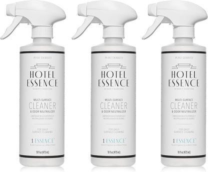 Hotel Essence Cleaner: Plant-Based Multi-Surface Cleaner & Odor Neutralizer, 16 oz, Leather, Cardamom, Lemon, Sandalwood, Cedarwood, Cinnamon, Vetiver, Amber, Musk, Iris, 16 Fl Oz (3)