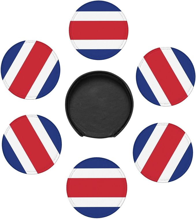 6 Pack Costa Rica Leather Coaster