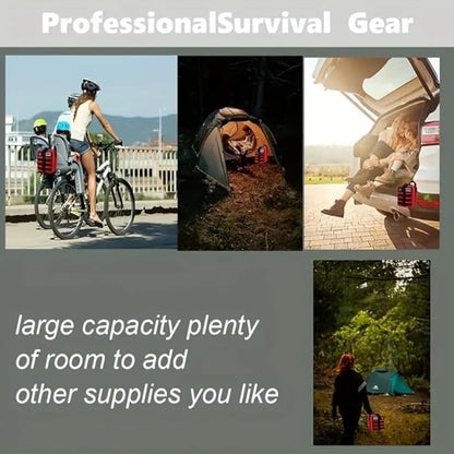 Outdoor Survival First Aid Kit Molle Pouch Survival Kit Gear Emergency Kits Bag for Camping Hunting Hiking Home Earthquake and Adventures