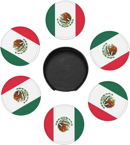 Mexican Flag Coasters for Drinks