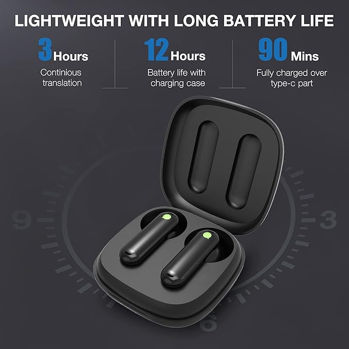 Timekettle WT2 Edge W3 Translator Device, Bidirection Simultaneous Translation, Translator Earbuds with 40 Languages, Offline Translator, Fast Reaction with Revolutionary Al Tech, Offline Version