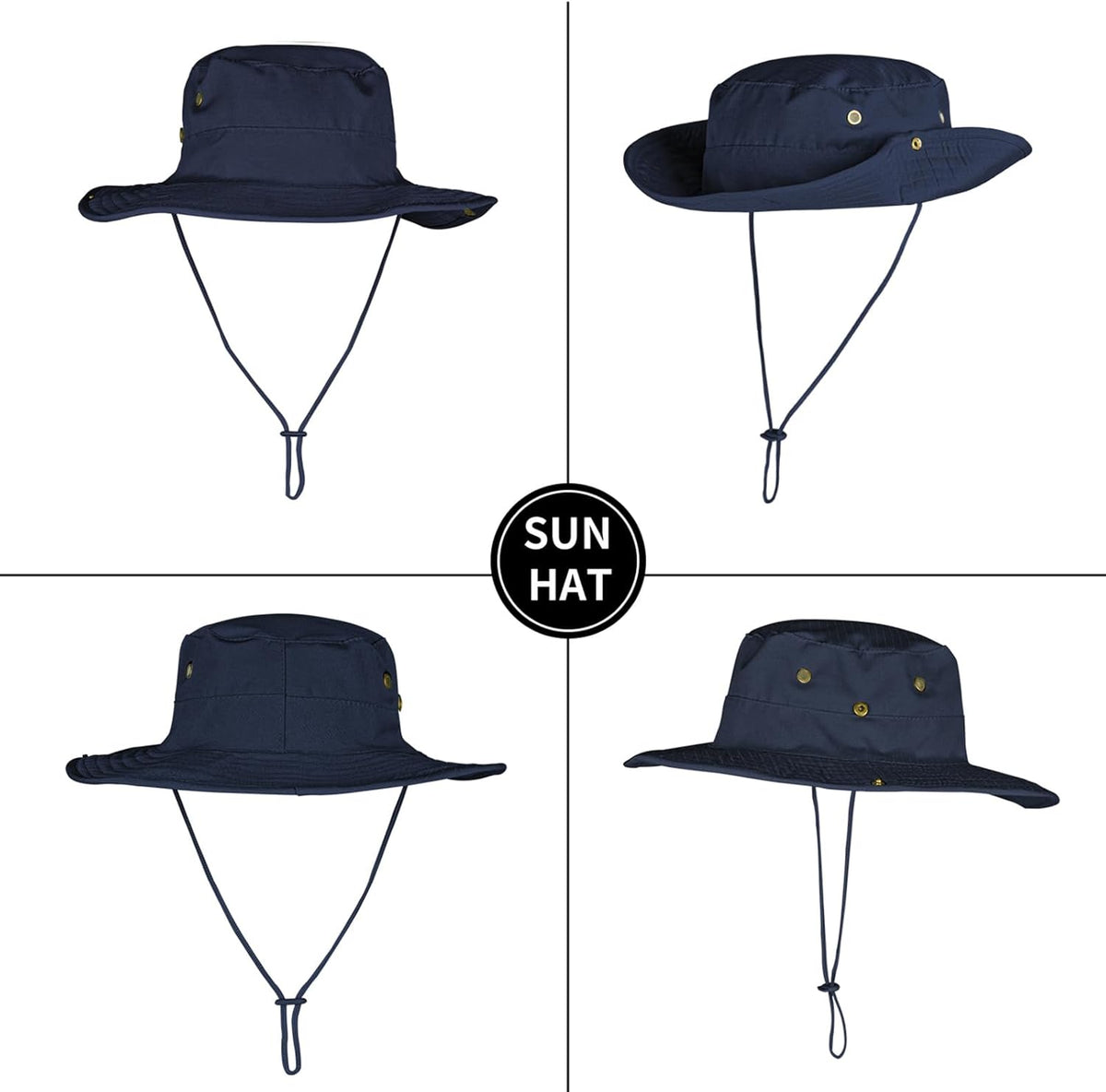 Sun Hats for Men Women Boonie Hat Foldable Fishing Hat UPF 50+ Bucket Hat for Fishing Hiking Garden Safari Beach
