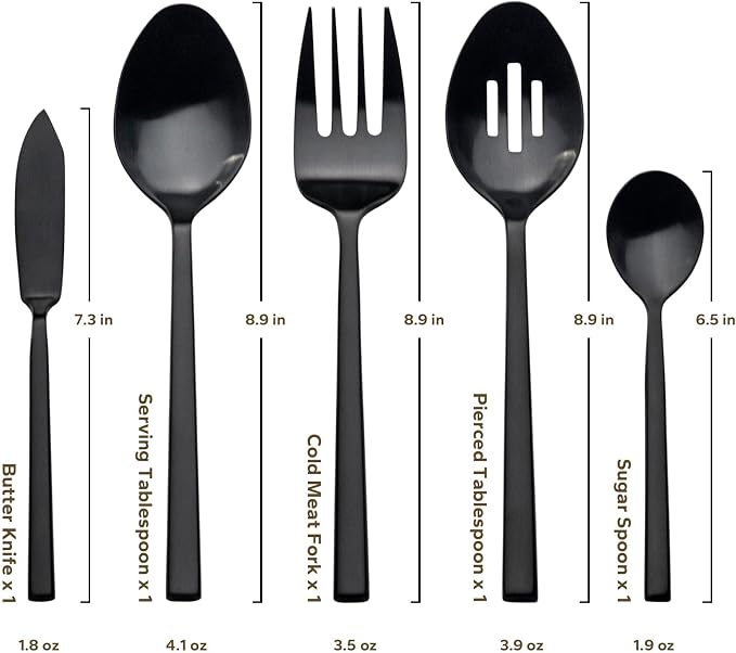 Alata Cube 45-Piece Forged Stainless Steel Flatware Set Cutlery Set