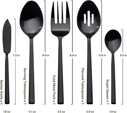 Alata Cube 45-Piece Forged Stainless Steel Flatware Set Cutlery Set