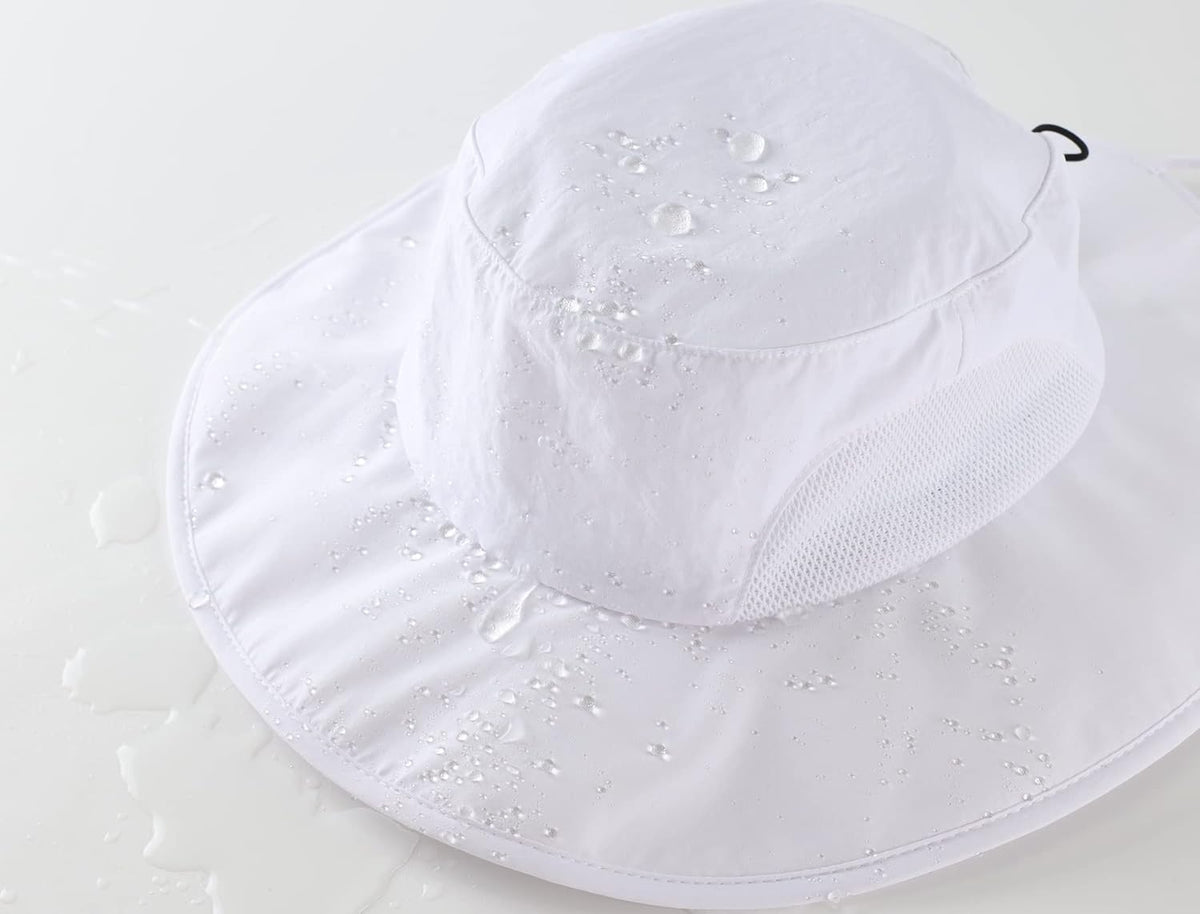 Home Prefer UPF50+ Mens Sun Hat Wide Brim Fishing Hat for Men UV Protection Womens Beach Bucket Hat for Golf Hiking Gardening