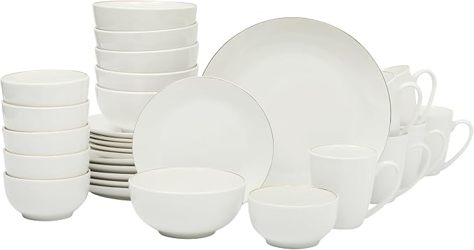 Gibson Home Ogalla 30 Piece Plates, & Mugs Dinnerware Set