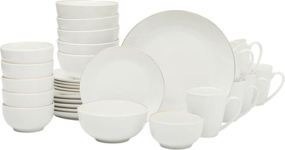 Gibson Home Ogalla 30 Piece Plates, & Mugs Dinnerware Set