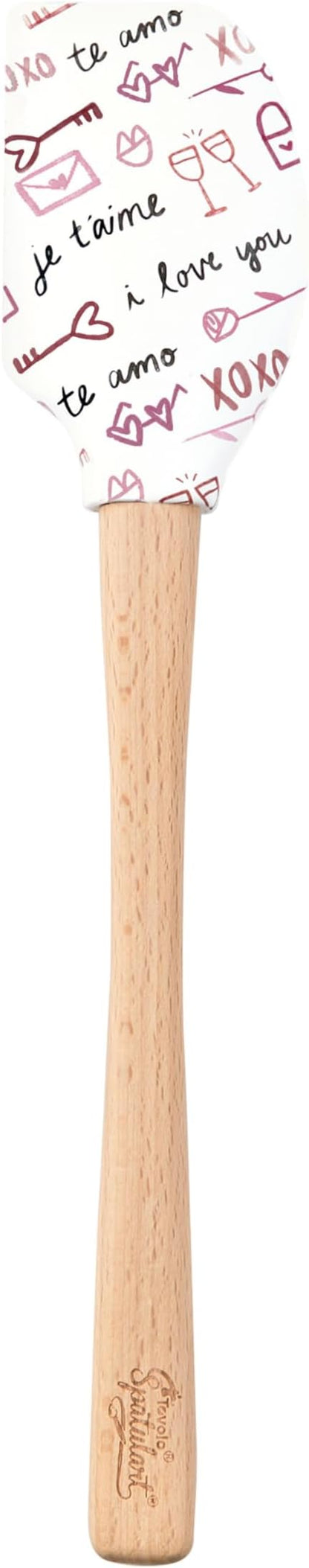 Tovolo Love Script Spatula, Kitchen Utensil for Food and Meal Prep, Baking, Mixing, Turning, and More