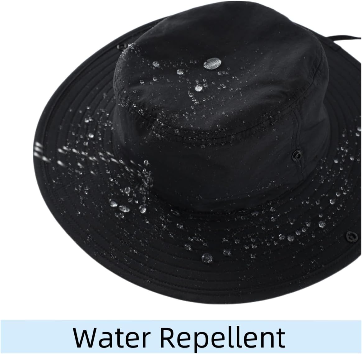 Connectyle Sun Hat for Men Women Outdoor UV Protection Safari Hat for Fishing Hiking Gardening Breathable Cowboy Hat UPF50