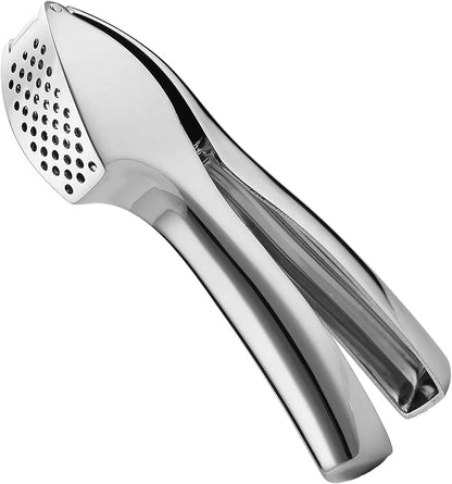 Garlic Press Crusher - Rust-Proof, Easy to Clean, Easy-Squeeze Professional Garlic Mincer