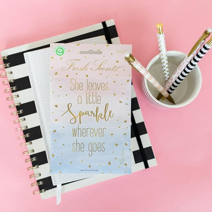 Willowbrook | Fresh Scents Scented Sachet Packet | Little Sparkle | Air Freshener Bags for Drawers, Closets, Cars | 6 Pack | Long Lasting Home Fragrance