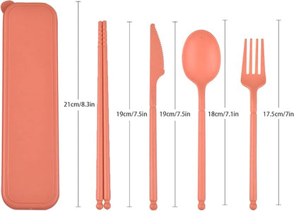 Travel Utensils, Reusable Utensils Set