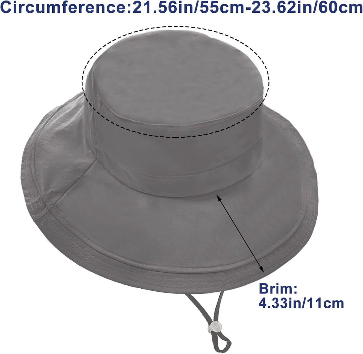Sun Hats for Women Wide Brim Ponytail UV Protection Beach Hat Packable Waterproof Bucket Hat for Travel Hiking Gardening