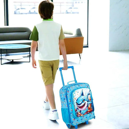 Kids Luggage for Boys Girls, Toddler Rolling Travel Carry on Suitcase with Wheels