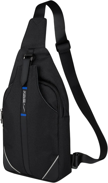 WATERFLY Small Crossbody Sling Backpack Anti Theft Backpack for Traveling Chest Shoulder Bag