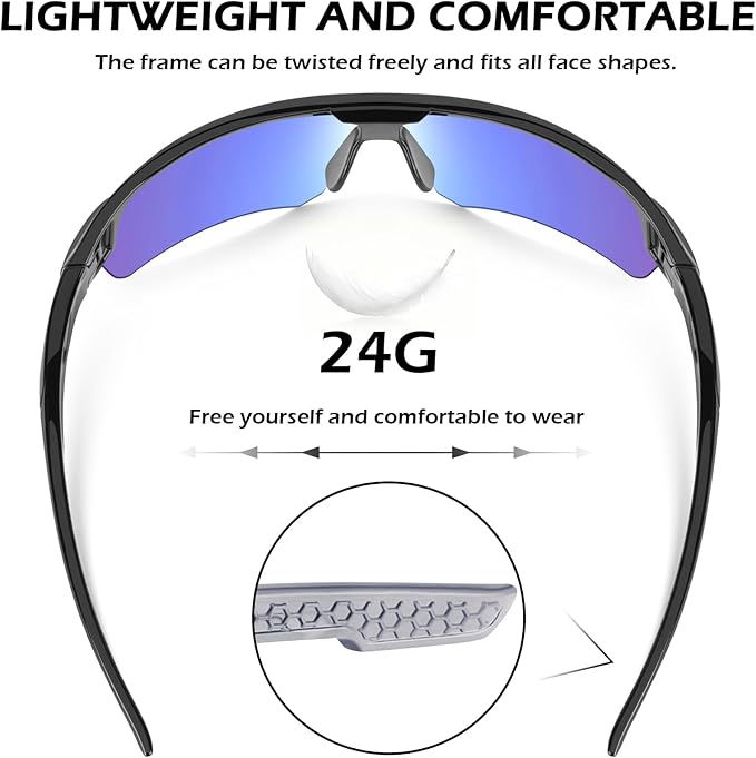 OXG 12 Pack Safety Glasses for Men Women, ANSI Z87.1 Safety Goggles Impact Resistant Protective Eyewear for Work, Outdoor