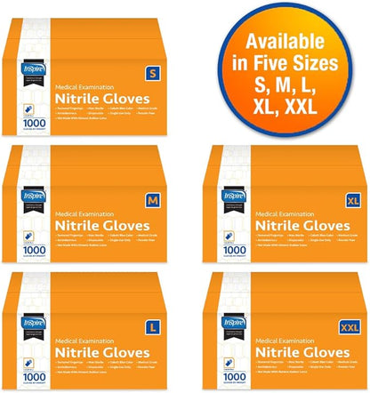 Inspire Nitrile Exam Gloves | The Original Quality Stretch Nitrile Cobalt Blue | 4.5 Gloves Disposable Latex Free Medical EMT