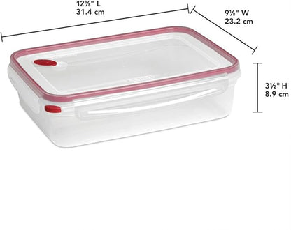 Sterilite 4 Pack Food Storage Container, Ultra-Seal Airtight Snapware with Lids, 16 Cup