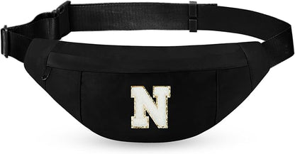 MAXTOP Large Crossbody Fanny Pack with 4-Zipper Pockets,Gifts for Enjoy Sports Festival Workout Traveling Running Casual Hands-Free Wallets Waist Pack Phone Bag Carrying All Phones